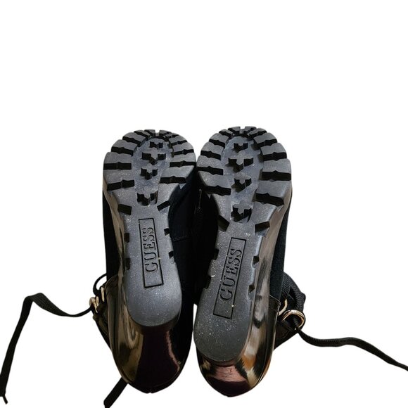 Guess Suede Leather Faux Fur Ankle Boot - Picture 15 of 16